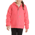 Carhartt Kids Child Canvas Active Jacket — Med Pink-P391, product photograph