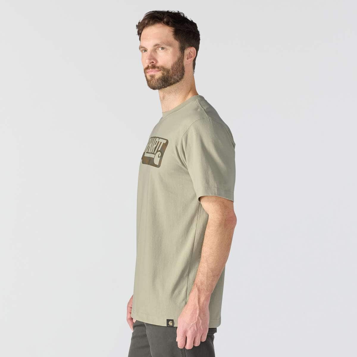 Carhartt Irvine Relaxed Camo Logo T-Shirt — GR9-Faded Fatigue, additional manufacturer view