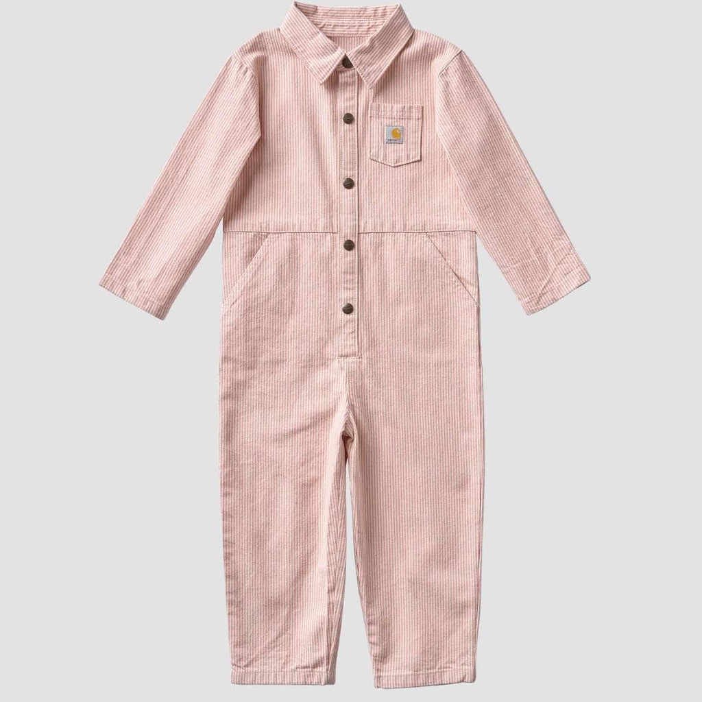 Carhartt Kids Snap-Front Twill Stripe Coverall — CP54-Dusty Pink, additional manufacturer view