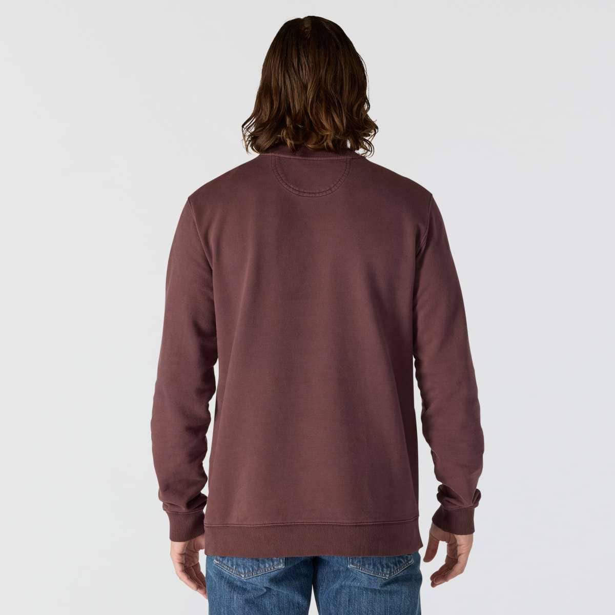 Carhartt Relaxed Fit Midweight Garment Dye French Terry Crewneck Pocket Sweatshirt — BB3-Dark Sepia, additional manufacturer view