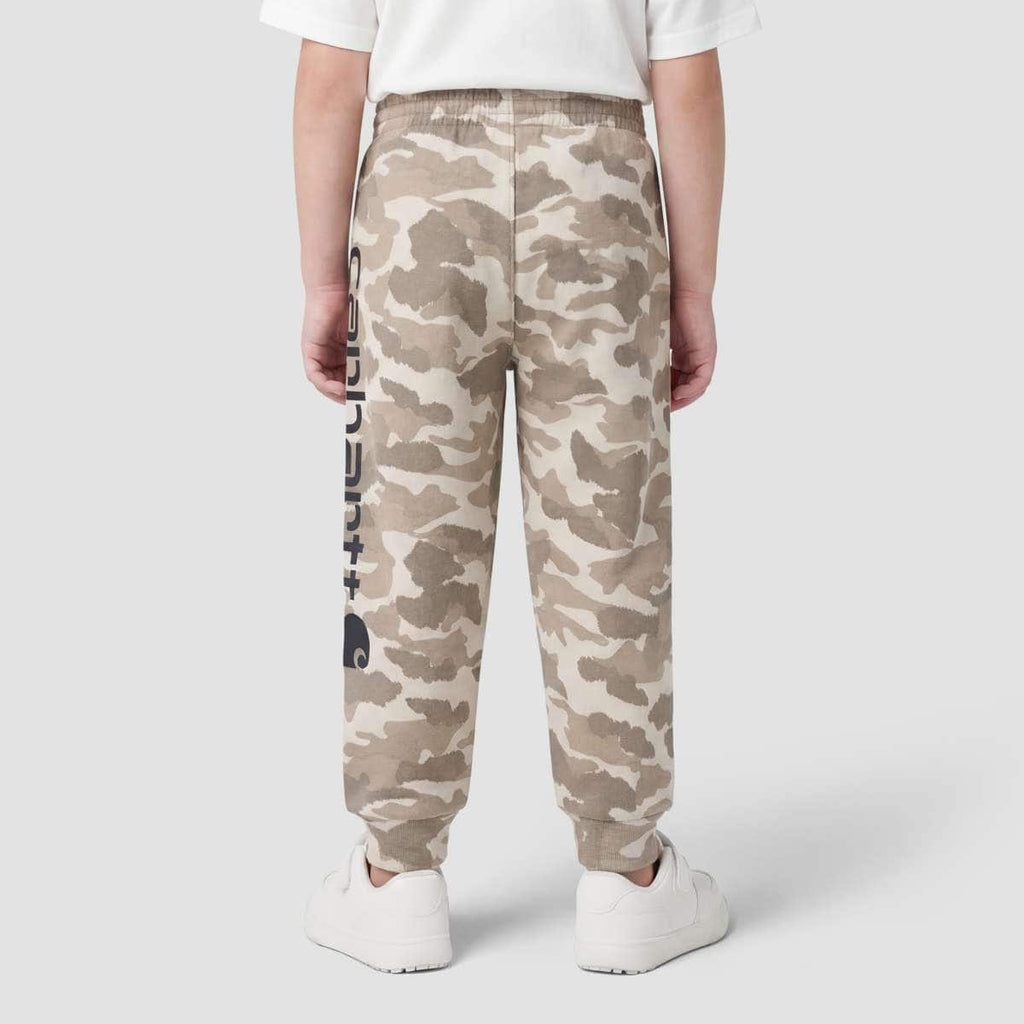 Carhartt Kids Fleece Sand Camo Logo Sweatpant Infant — Sand-CT57, back