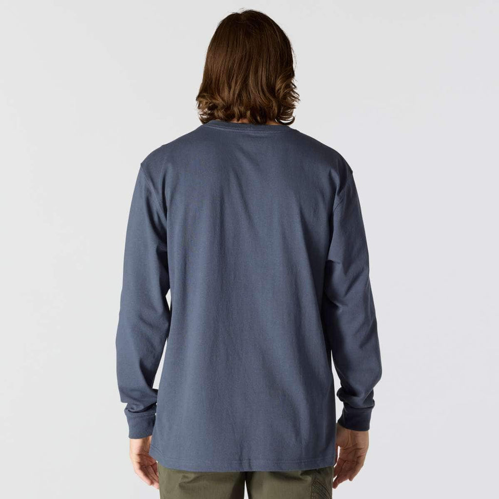 Carhartt Loose Fit Heavyweight Long-Sleeve Script Graphic T-Shirt — BLS-Bluestone, additional manufacturer view