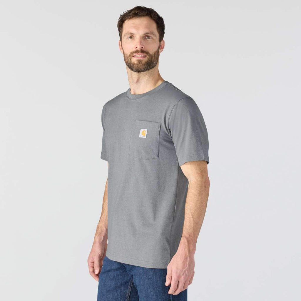 Carhartt Irvine Relaxed Outlast T-Shirt — E87-Weathered Ash Heather, additional manufacturer view
