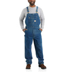 Carhartt Loose Fit Denim Bib Overalls — Darkstone, manufacturer product photo