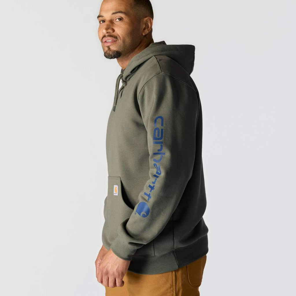 Carhartt Iconic K288 Logo Sweatshirt - Seasonal — DOV-Dusty Olive, additional manufacturer view
