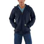 Carhartt Midweight Full-Zip Sweatshirt — New Navy, manufacturer product photo