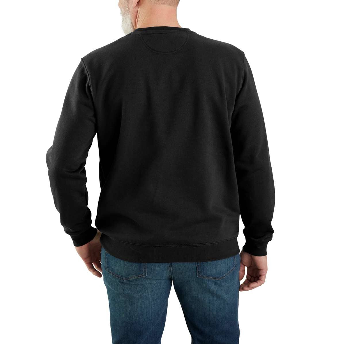 Carhartt Midweight Crewneck Sweatshirt — Black-001, additional manufacturer view
