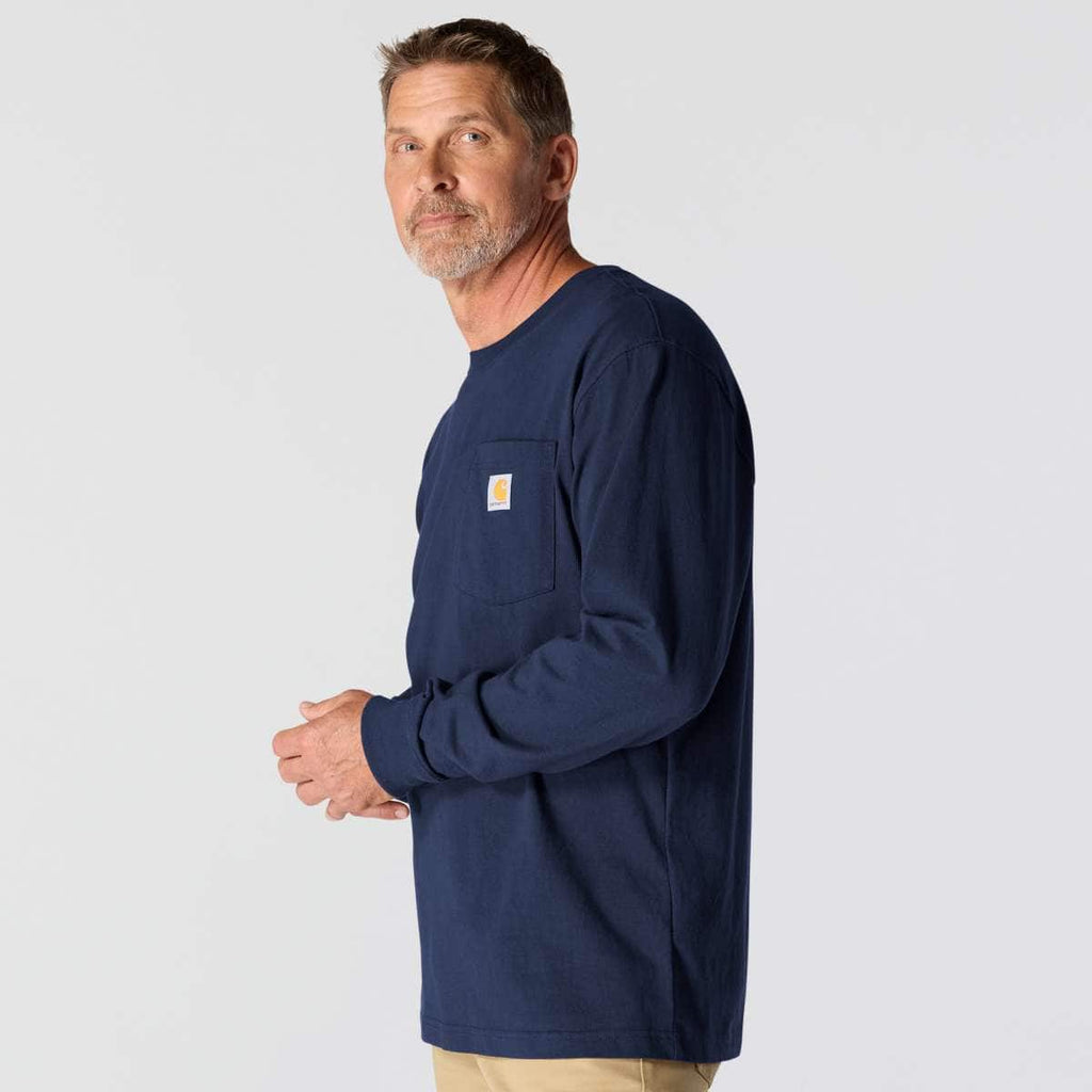 Carhartt Dearborn Loose LS T-Shirt — NVY-Navy, additional manufacturer view