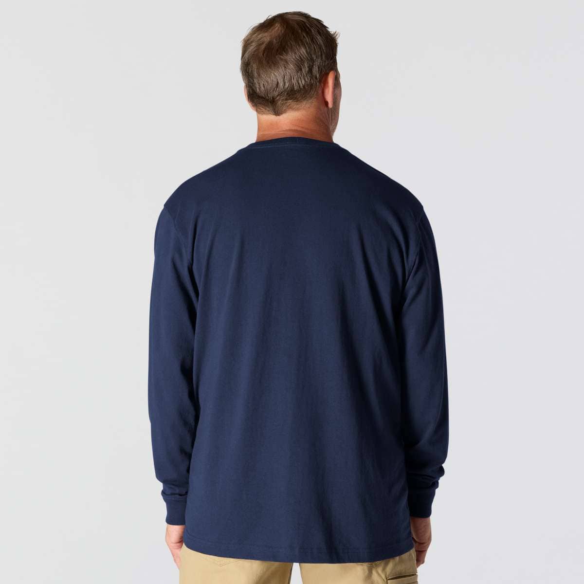 Carhartt Dearborn Loose LS T-Shirt — NVY-Navy, additional manufacturer view