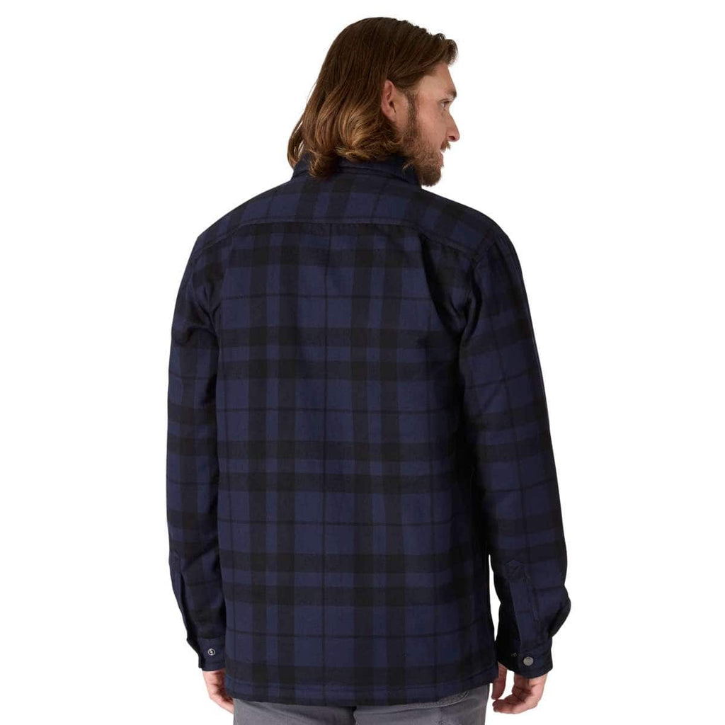 Carhartt Relaxed Fit Flannel Sherpa-Lined Shirt Jac — I26-Navy, additional manufacturer view