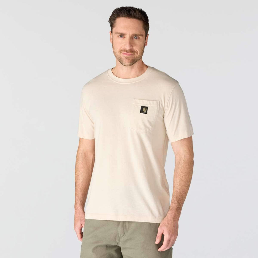 Carhartt Irvine Relaxed Camo Rivet T-Shirt — A16-Oat Milk, additional manufacturer view