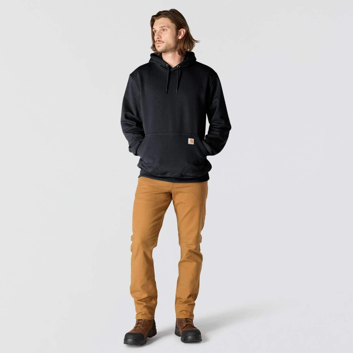 Carhartt Paxton Heavyweight Hooded Sweatshirt — 001-Black, additional manufacturer view