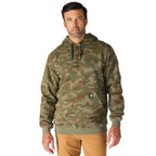 Carhartt Marquette Camo Sweatshirt — Army Green Camo, manufacturer product photo
