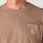 Carhartt Loose Fit Heavyweight Long-Sleeve Pocket Deer Graphic T-Shirt — BB0-Soft Sepia Heather, additional manufacturer view