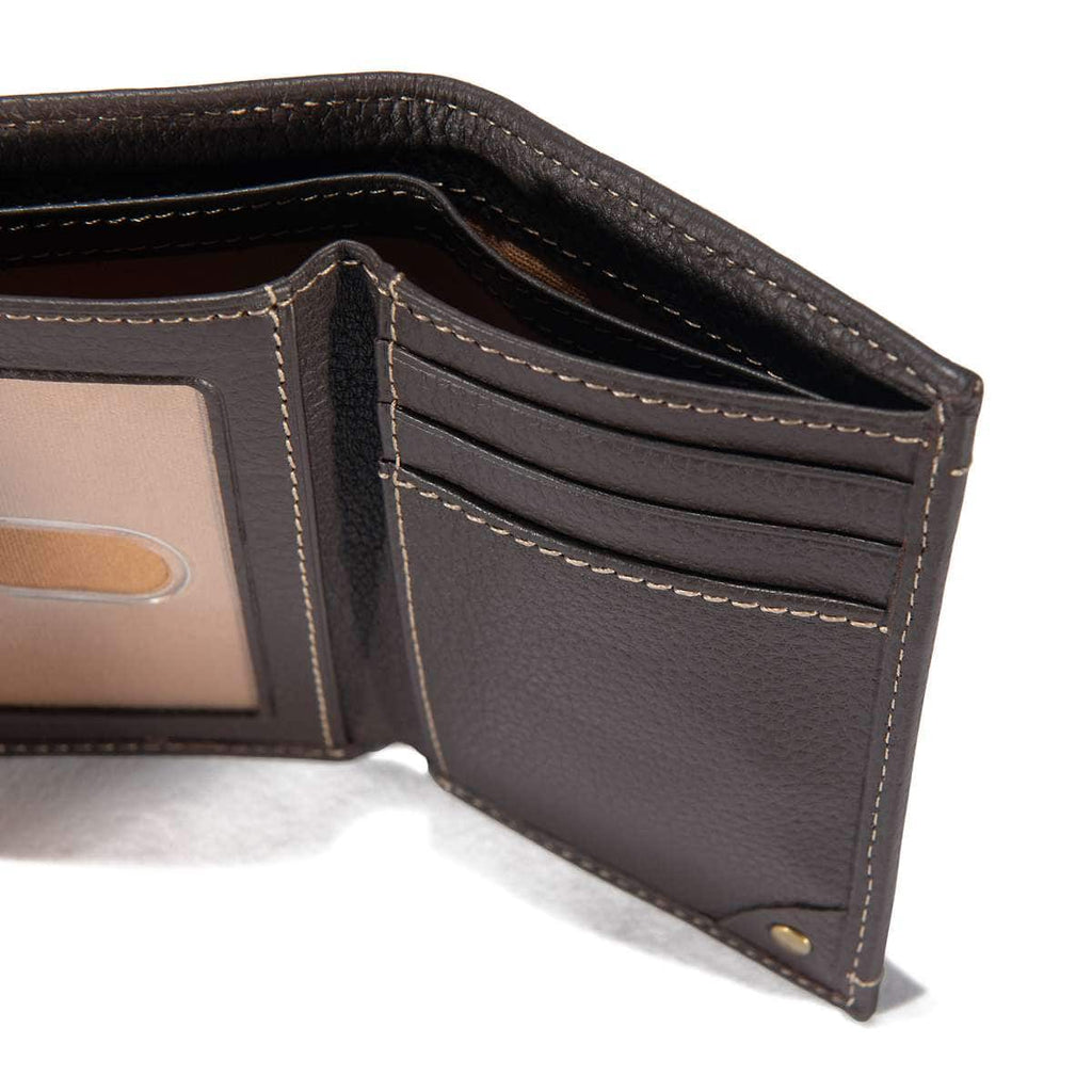 Carhartt Milled Pebble Trifold Wallet — Brown, additional manufacturer view