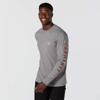 Carhartt Irvine Relaxed Deer Badge Long-Sleeve T-Shirt — E87-Weathered Ash Heather, additional manufacturer view