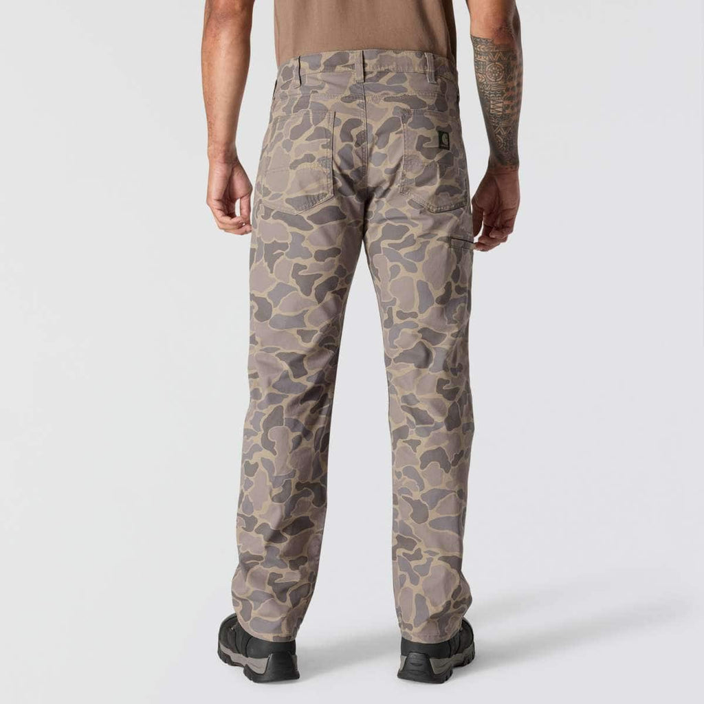 Carhartt Rugged Flex® Relaxed Fit Canvas 5-Pocket Work Pant — GM5-Khaki Vintage Camo, additional manufacturer view