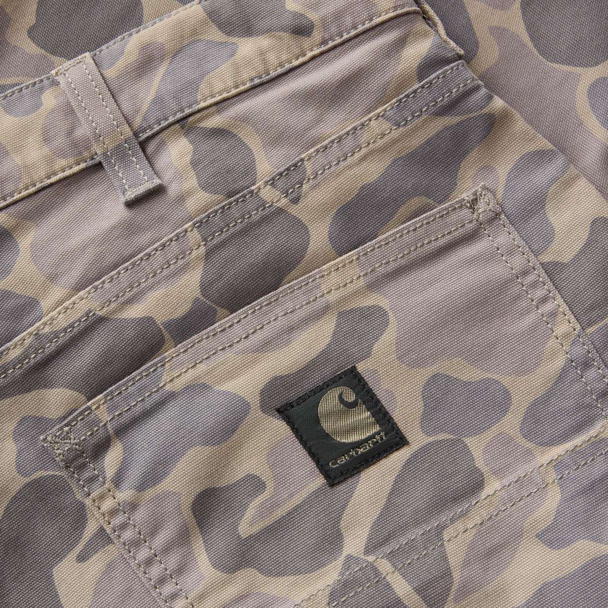Carhartt Rugged Flex® Relaxed Fit Canvas 5-Pocket Work Pant — GM5-Khaki Vintage Camo, additional manufacturer view