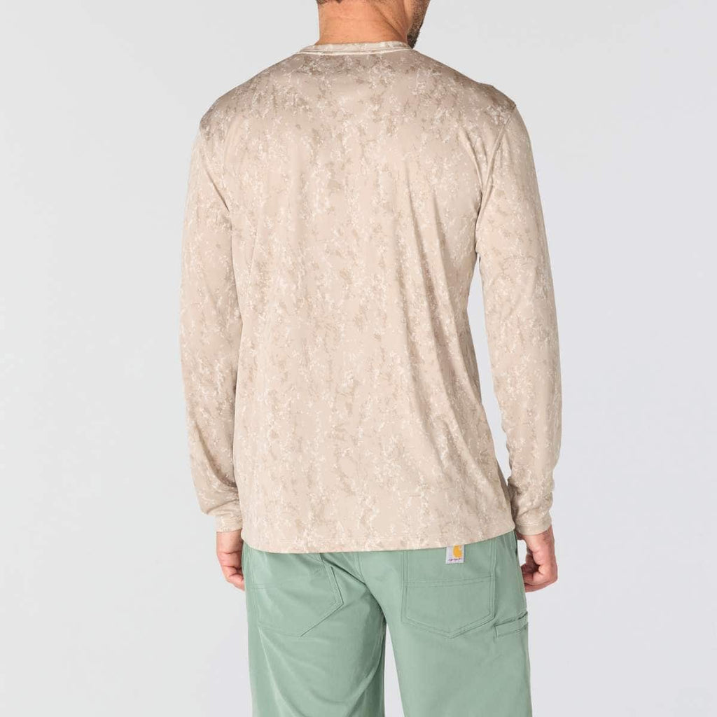 Carhartt Force® Sun Defender™ Relaxed Print Long Sleeve T-Shirt — A54-Cobblestone Terrain Camo, additional manufacturer view