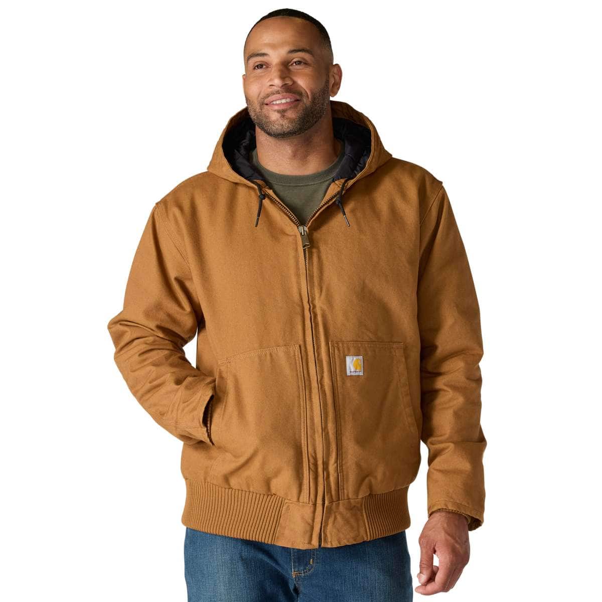 Carhartt Washed Duck Insulated Active Jac — BRN-Carhartt Brown, manufacturer product photo