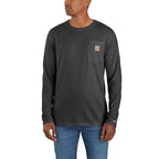Carhartt Force Long Sleeve Pocket T-Shirt — CRH-Carbon Heather, manufacturer product image