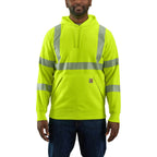 Carhartt High-Visibility Rain Defender Class 3 Sweatshirt — Bright Lime, manufacturer product photo