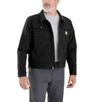 Carhartt Rugged Flex® Relaxed Fit Duck Jacket - 1 Warm Rating — Black, manufacturer product image