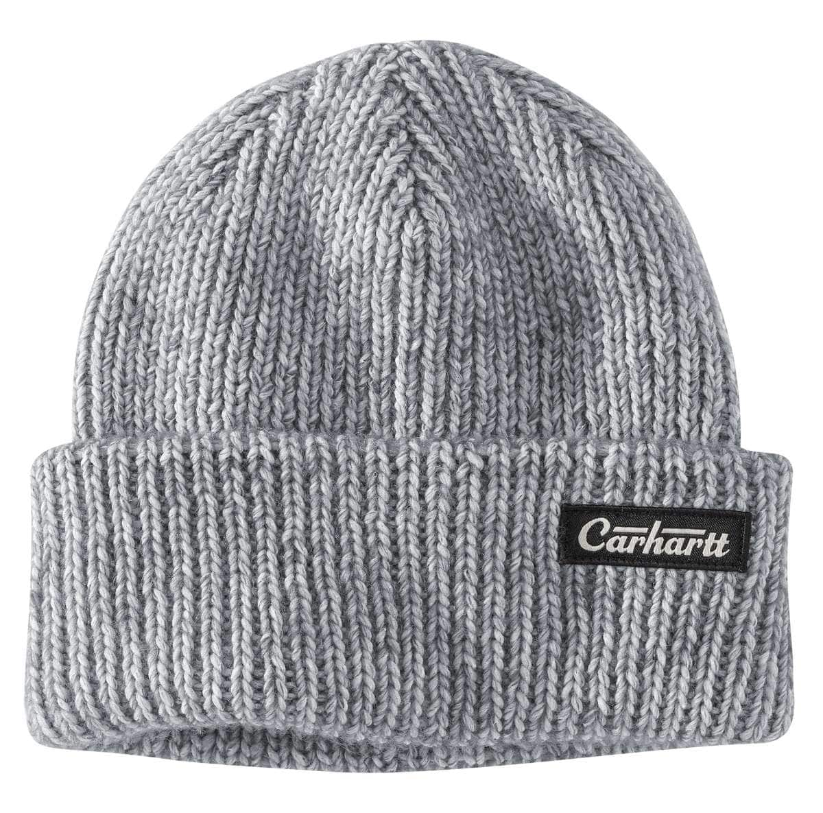 Carhartt Rib Knit Carhartt Patch Beanie — E74-Anchor Grey, manufacturer product photo