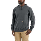 Carhartt Re-Engineered Relaxed Fit Midweight Garment Dyed French Terry Graphic Sweatshirt — 029-Shadow, manufacturer product photo