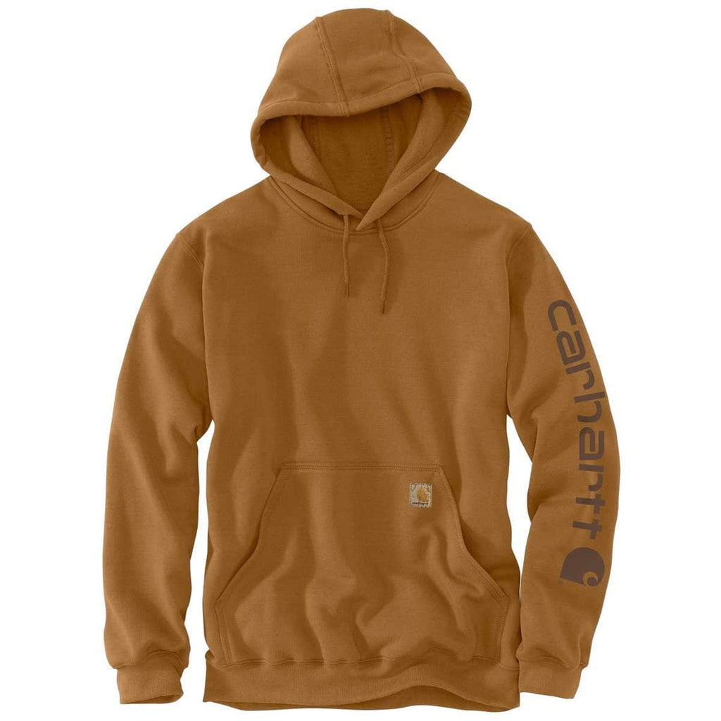 Carhartt Re-Engineered Relaxed Fit Midweight Garment Dyed French Terry Graphic Sweatshirt — BRN-Carhartt Brown, manufacturer product photo