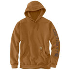 Carhartt Re-Engineered Relaxed Fit Midweight Garment Dyed French Terry Graphic Sweatshirt — BRN-Carhartt Brown, manufacturer product photo