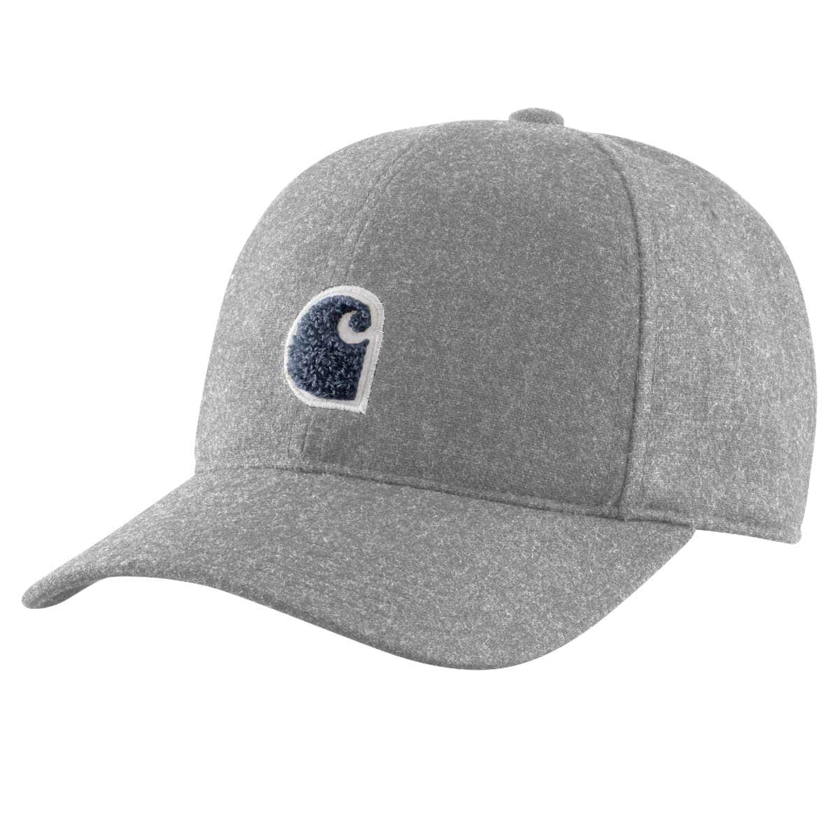 Carhartt Wool Blend C Patch Cap — Heather Grey, manufacturer product photo