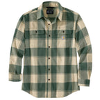 Carhartt Loose Fit Heavyweight Flannel Long-Sleeve Plaid Shirt - 106356 — GL2-FB/Oatmilk, manufacturer product photo