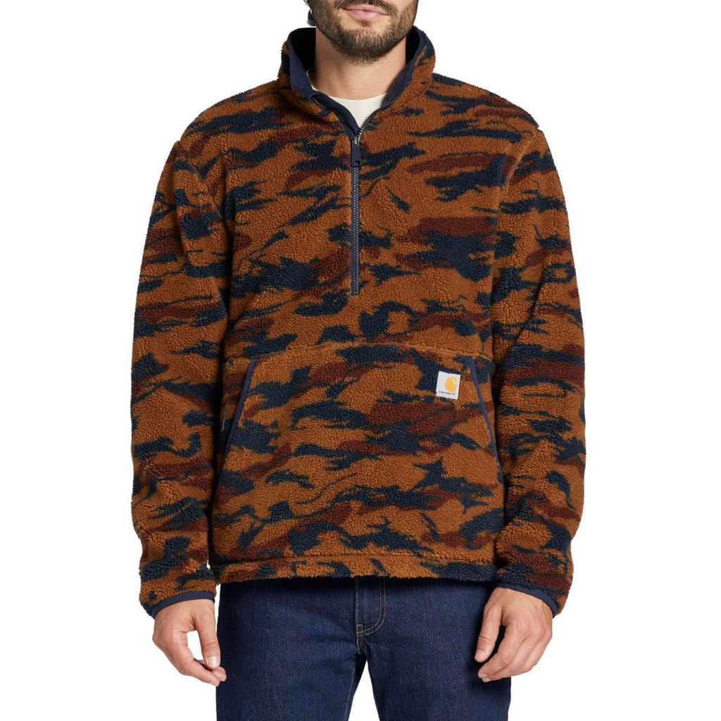 Carhartt Loose Fit Fleece Pullover — B96-Carhartt Brown Camo, manufacturer product photo