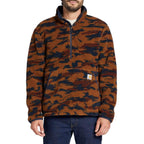 Carhartt Loose Fit Fleece Pullover — B96-Carhartt Brown Camo, manufacturer product photo