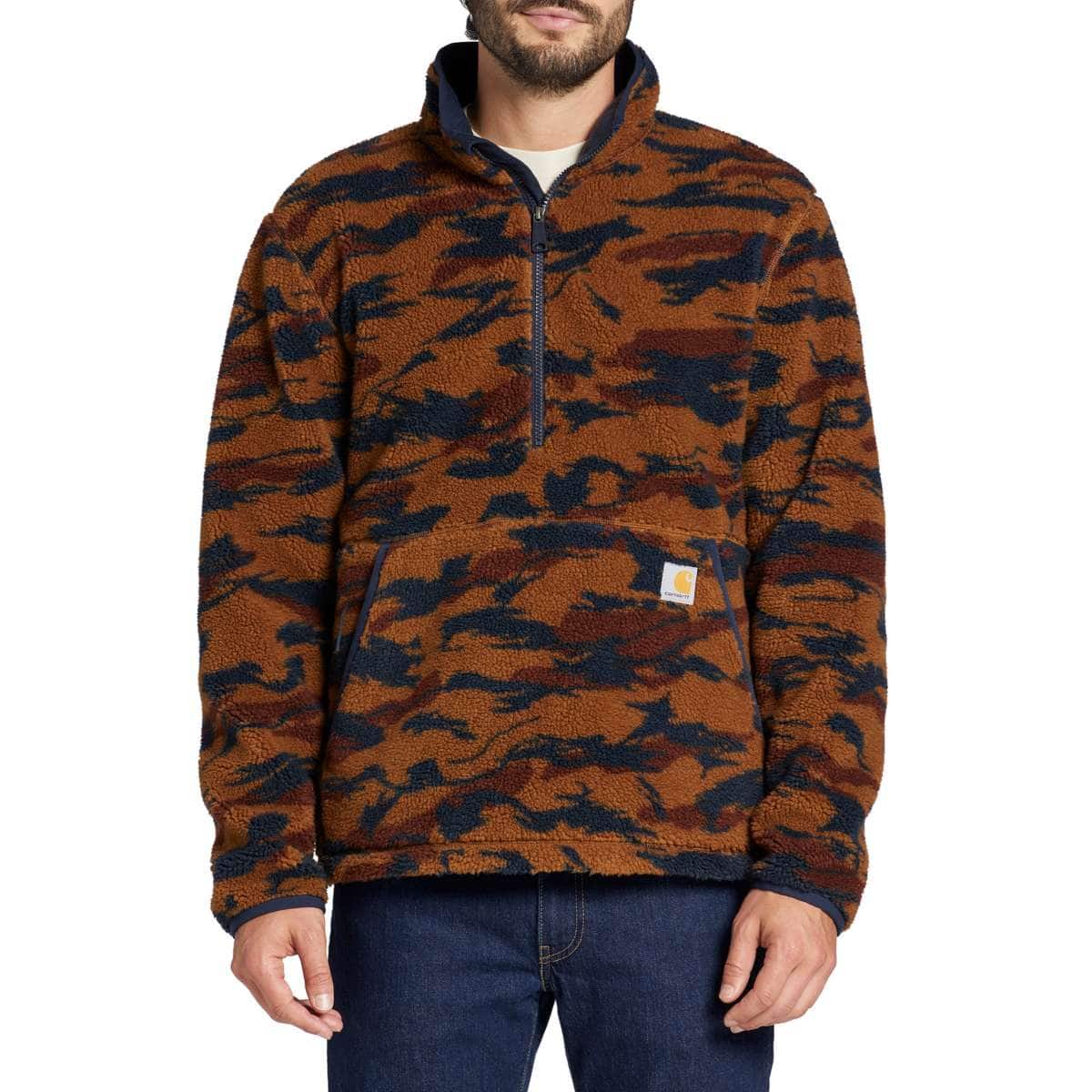 Carhartt Loose Fit Fleece Pullover — B96-Carhartt Brown Camo, manufacturer product photo