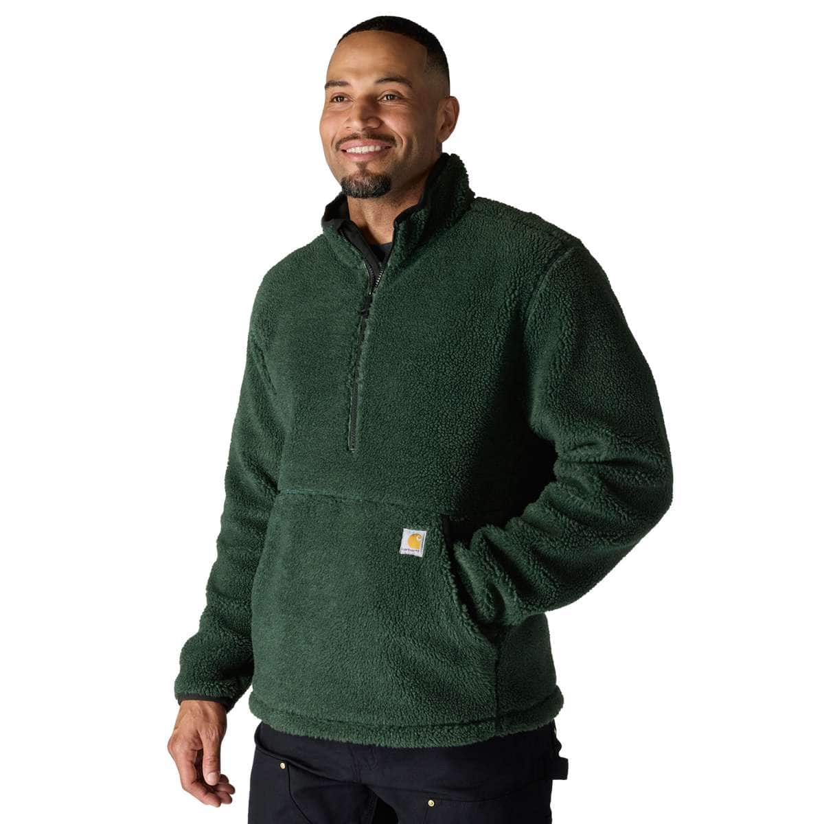 Carhartt Loose Fit Fleece Pullover — GI5- Forestry Green, manufacturer product photo