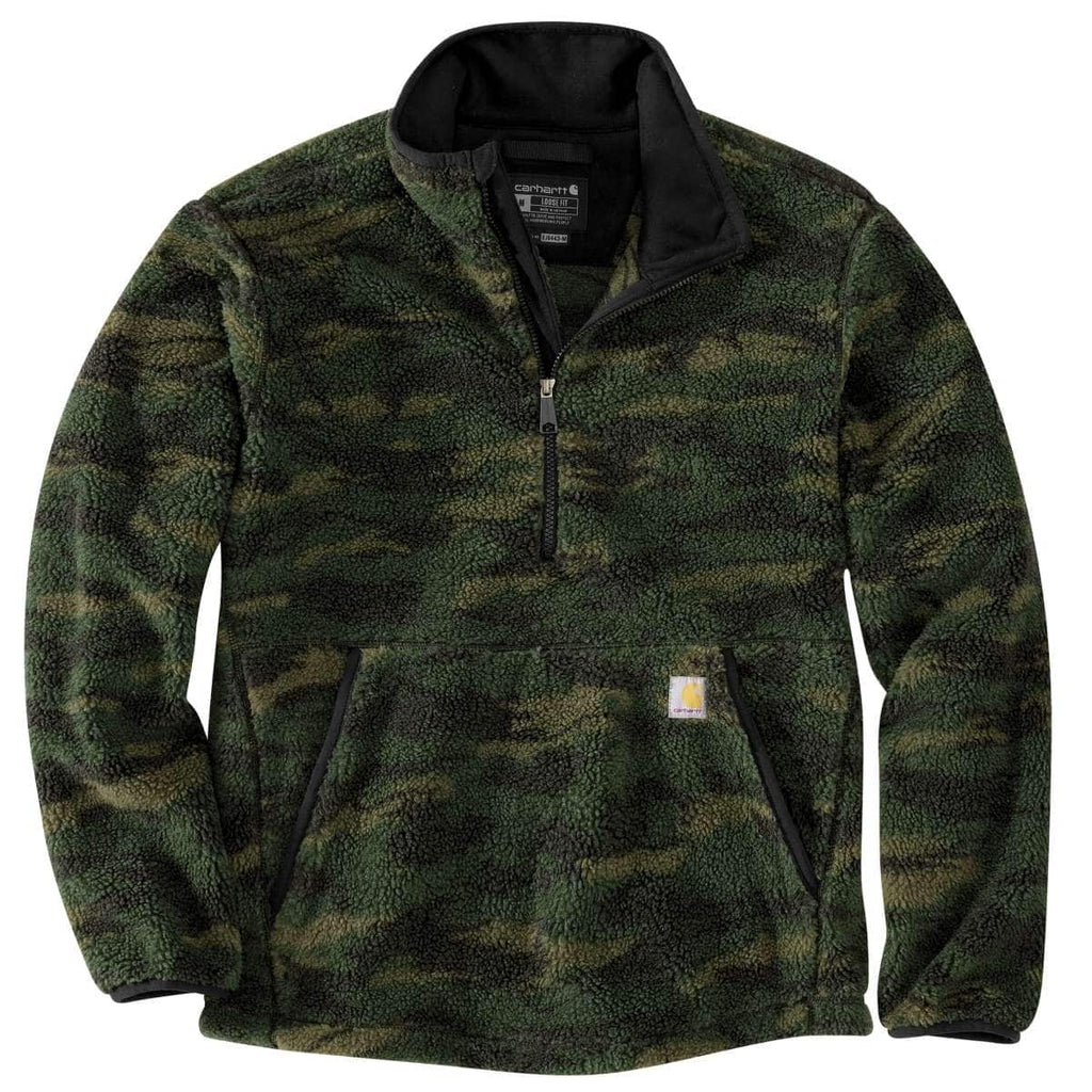 Carhartt Loose Fit Fleece Pullover — GJ5-Mountain View Camo, manufacturer product photo
