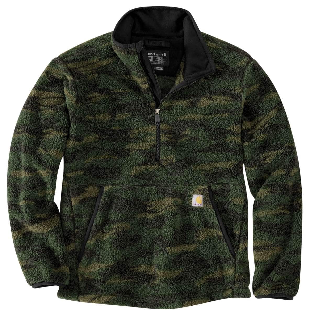 Carhartt Loose Fit Fleece Pullover — GJ5-Mountain View Camo, manufacturer product photo