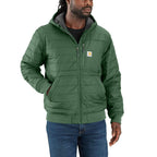 Carhartt Rain Defender® Relaxed Fit Lightweight Insulated Hooded Jacket - 3 Warmest Rating — Frosted Balsam-GH6, manufacturer product photo