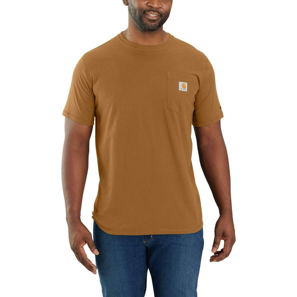 Carhartt Force Relaxed T-Shirt — BRN-Carhartt Brown, manufacturer product photo
