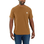 Carhartt Force Relaxed T-Shirt — BRN-Carhartt Brown, manufacturer product photo