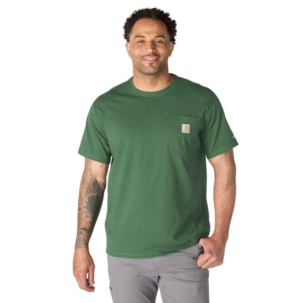 Carhartt Force Relaxed T-Shirt — GO2-Douglas Fir, manufacturer product photo