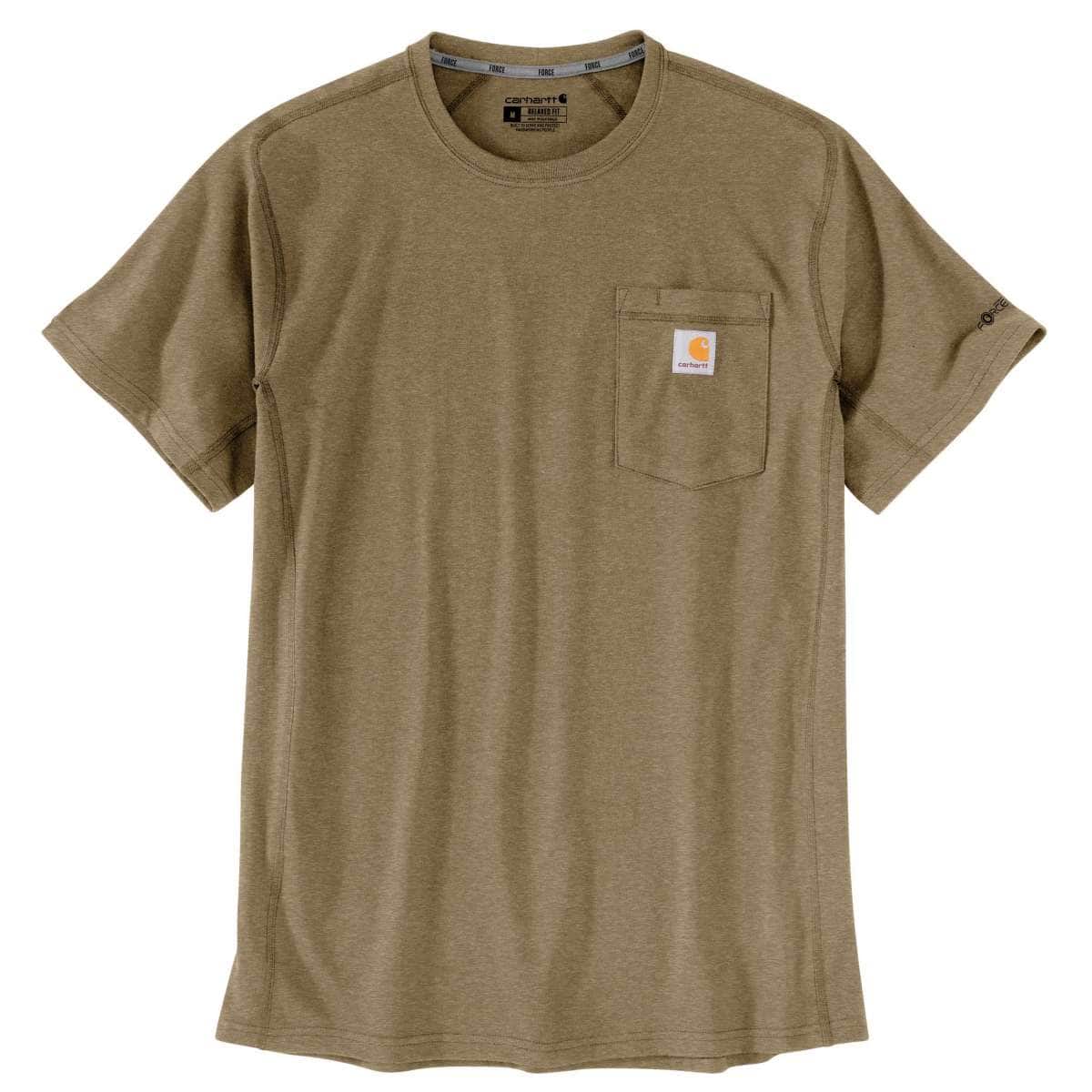Carhartt Force Relaxed T-Shirt — GR8-Night Fatigue Heather, manufacturer product photo