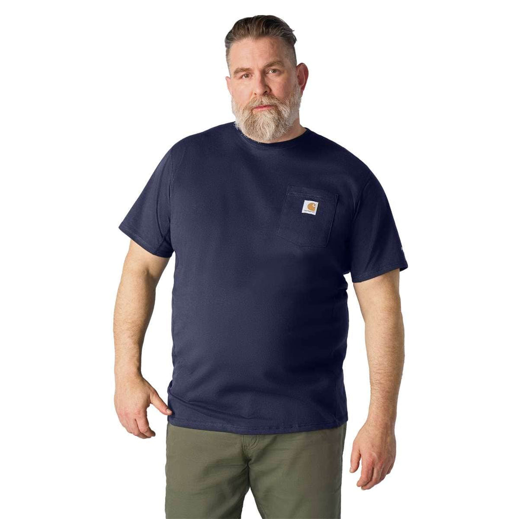 Carhartt Force Relaxed T-Shirt — I26-Navy, manufacturer product photo