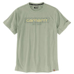 Carhartt Force Short-Sleeve Logo Graphic T-Shirt — GI7-Sage, manufacturer product photo