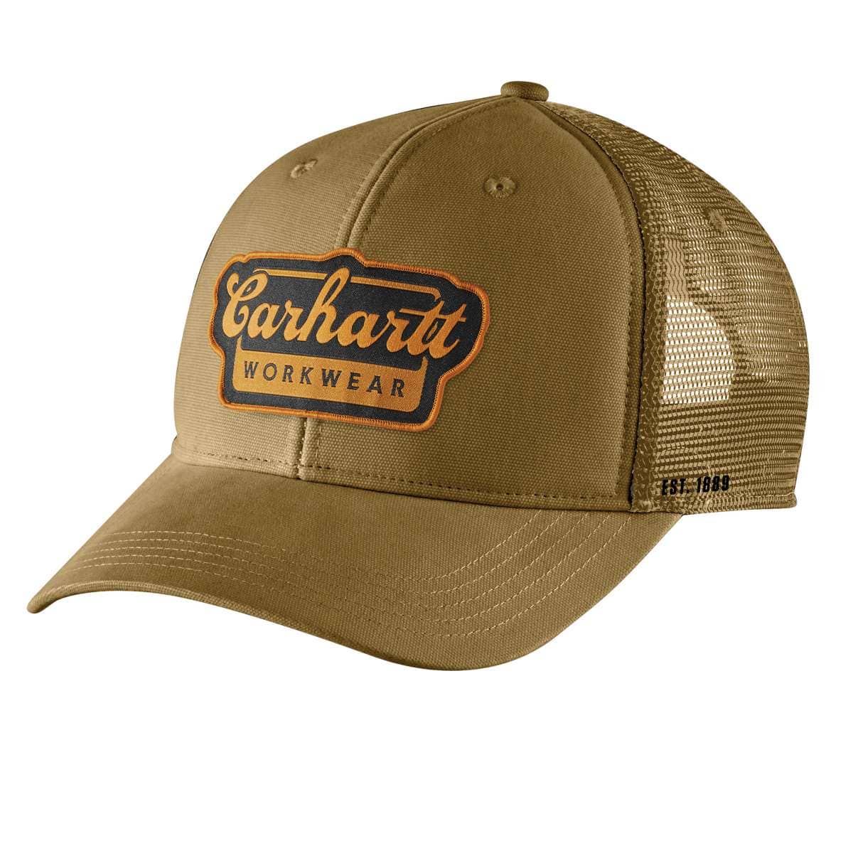 Carhartt Rugged Flex® Twill Mesh-Back Script Patch Cap — B97-Golden Grass, manufacturer product image