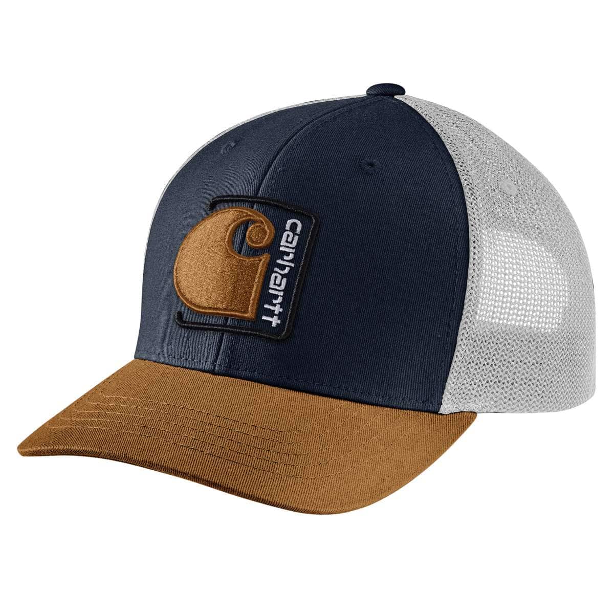 Carhartt Canvas Mesh-Back C Patch Cap — I26-Navy, manufacturer product image