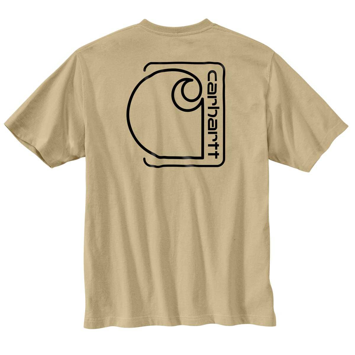 Carhartt Relaxed Fit Lightweight Short-Sleeve Pocket C Graphic T-Shirt — A33-Beach, manufacturer product image