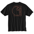 Carhartt Relaxed Fit Lightweight Short-Sleeve Pocket C Graphic T-Shirt — N04-Black, manufacturer product image